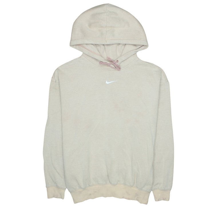 Nike Women Beige Pullover Hoodie Small Hooded Sweatshirt