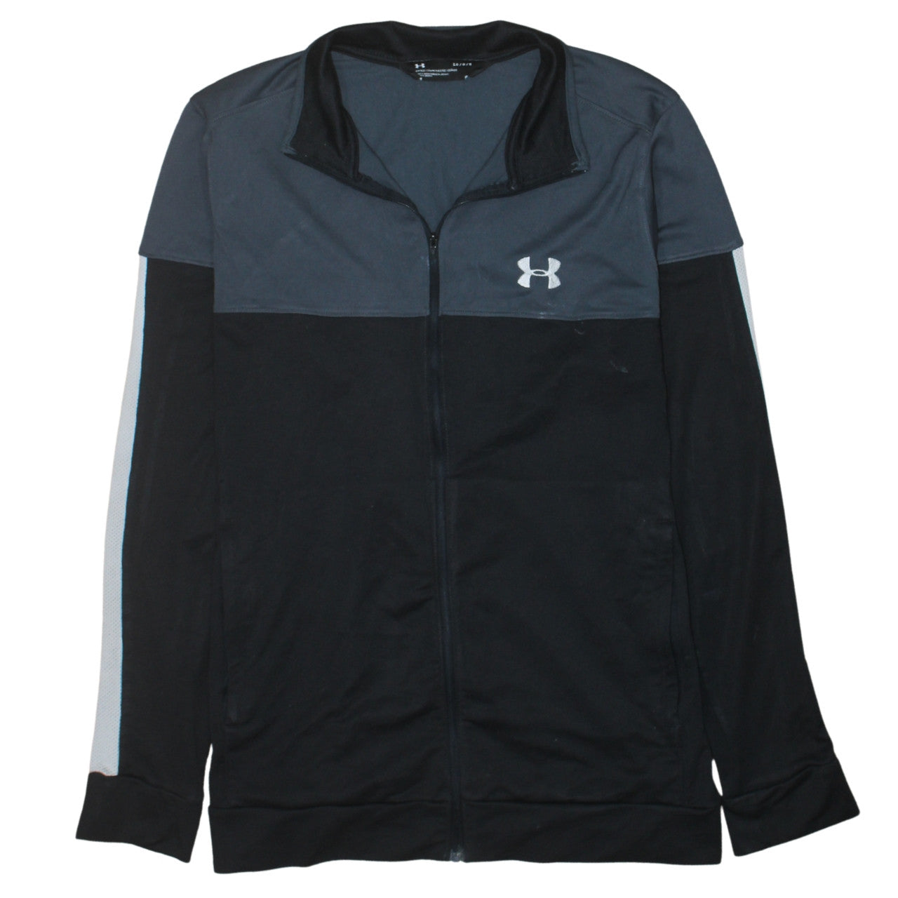 Under Armour Men's Black Track Jacket Size L Sports Zip Top