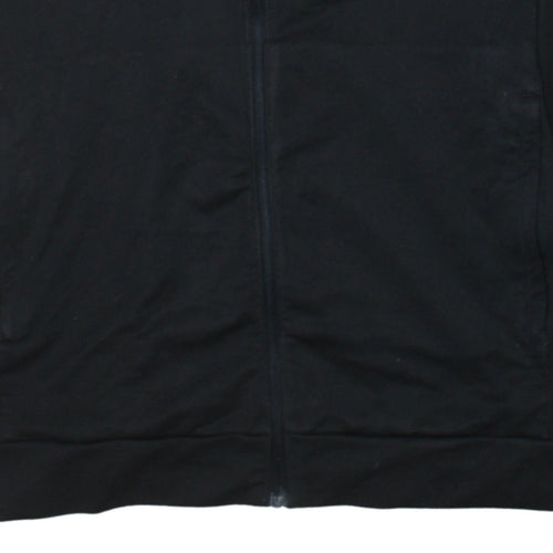 Under Armour Men's Black Track Jacket Size L Sports Zip Top