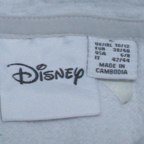 Disney Women's Grey Mickey Hoodie Size S 10/12 Pullover Graphic Print