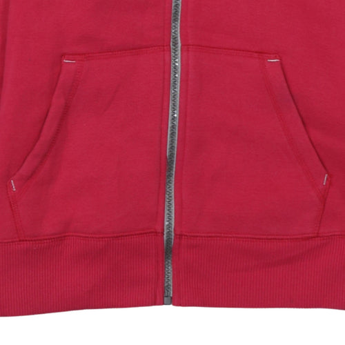 Converse Girls Red Full Zip Hoodie XL 13-15 Years Cotton Blend All Star