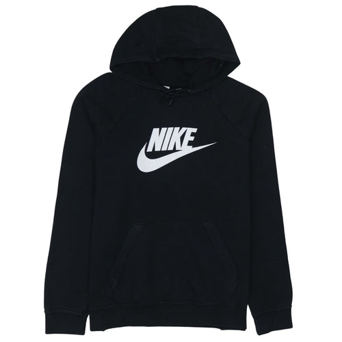 Nike Womens Black Large Pullover Hoodie Sweatshirt with Logo