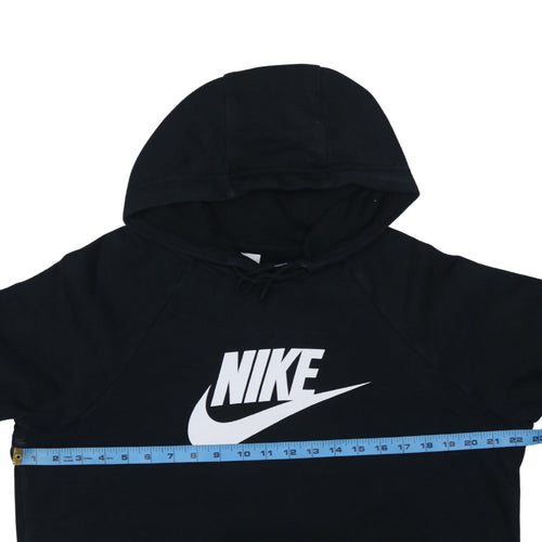Nike Womens Black Large Pullover Hoodie Sweatshirt with Logo