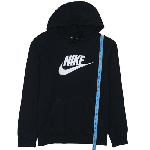 Nike Womens Black Large Pullover Hoodie Sweatshirt with Logo