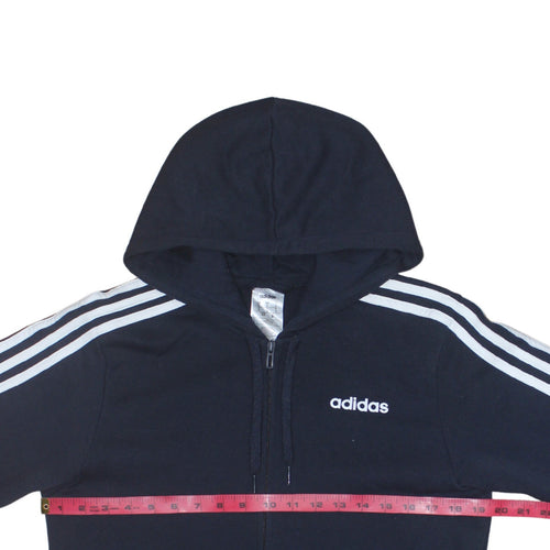 Adidas Men's Black Full Zip Hoodie S Sportswear Fleece Jacket