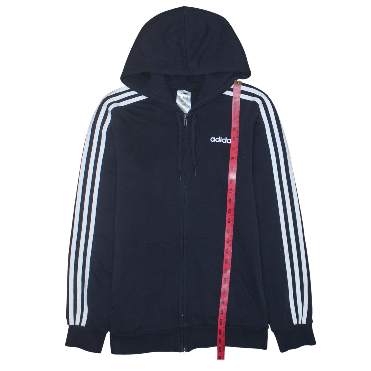 Adidas Men's Black Full Zip Hoodie S Sportswear Fleece Jacket