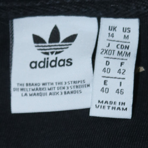 Adidas Women's Black Crew Neck Pullover Sweatshirt Size 14