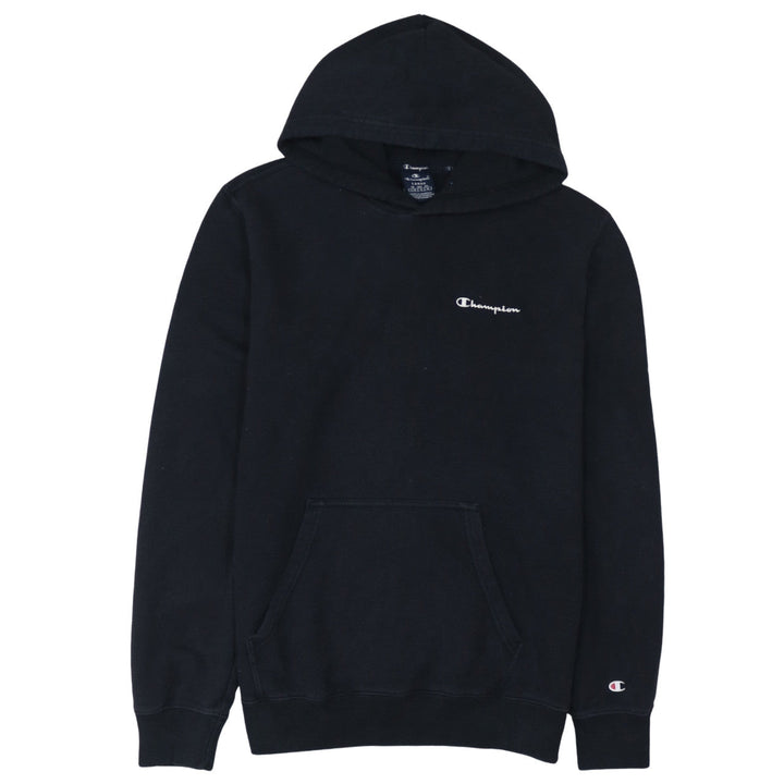 Champion Men’s Black Pullover Hoodie Large Logo Fleece Sweatshirt