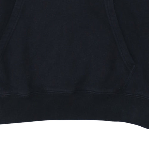 Champion Men’s Black Pullover Hoodie Large Logo Fleece Sweatshirt