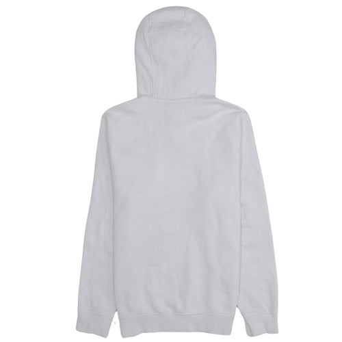 Nike Men's White Pullover Hoodie S Logo Fleece Sweatshirt