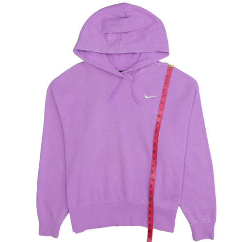 Nike Womens Lilac Pullover Hoodie Medium Cotton Blend Sweatshirt
