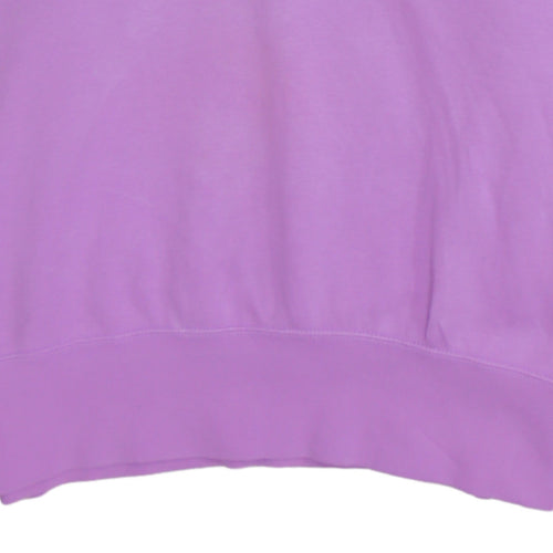 Nike Womens Lilac Pullover Hoodie Medium Cotton Blend Sweatshirt