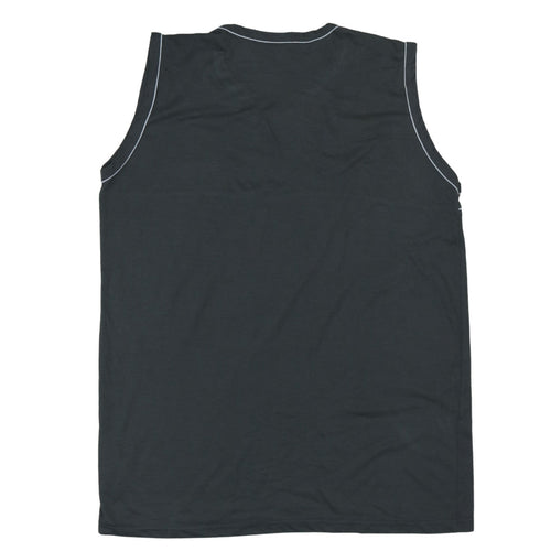 Diesel Men’s Black 2XL Sleeveless Cotton Crew Neck T-Shirt