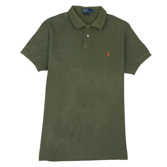 Ralph Lauren Men's Green Custom Fit Polo Shirt XL Cotton Classic Style