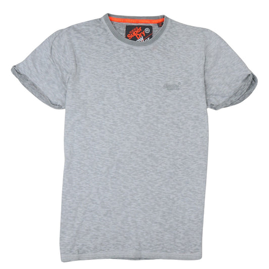 Superdry Women's Grey Basic Crew Neck Short Sleeve T-Shirt M