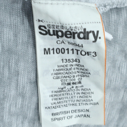 Superdry Women's Grey Basic Crew Neck Short Sleeve T-Shirt M