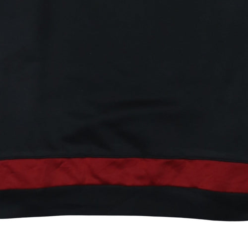 Adidas Boys Black AC Milan Football Sweatshirt 15-16 Years Pullover Top