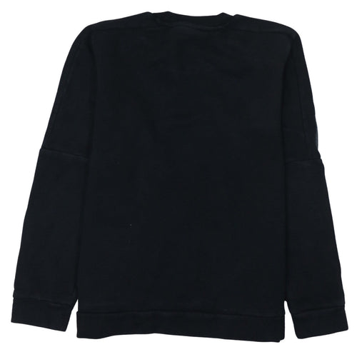 Adidas Men's Black Small Crew Neck Pullover Sweatshirt