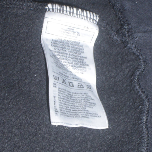 Adidas Men's Black Small Crew Neck Pullover Sweatshirt