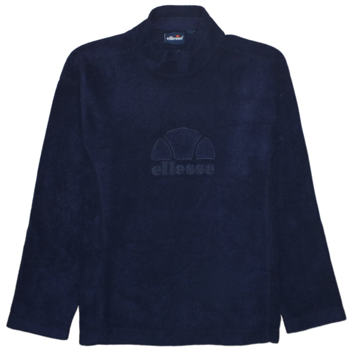 Ellesse Womens Navy Blue Fleece Pullover Sweatshirt Size S