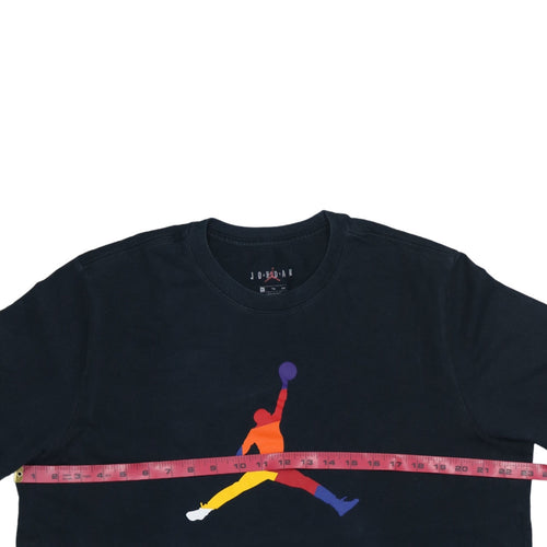 Jordan Men's Black XL Sports Graphic T-Shirt | Cotton Crew Neck