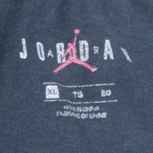 Jordan Men's Black XL Sports Graphic T-Shirt | Cotton Crew Neck