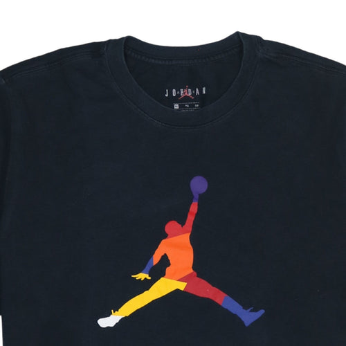 Jordan Men's Black XL Sports Graphic T-Shirt | Cotton Crew Neck