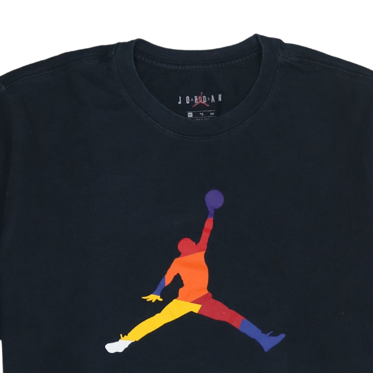 Jordan Men's Black XL Sports Graphic T-Shirt | Cotton Crew Neck