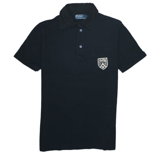 Ralph Lauren Men's Black Cotton Short Sleeve Polo Shirt Size S
