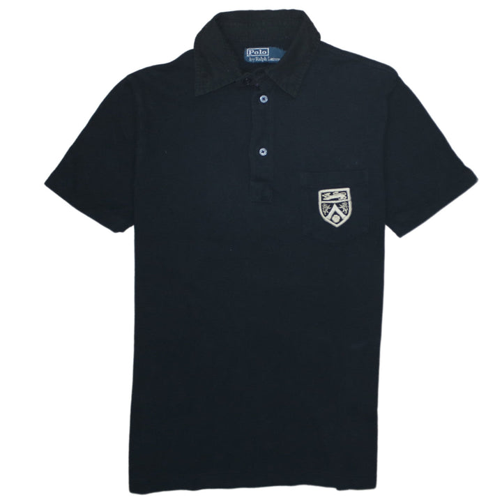 Ralph Lauren Men's Black Cotton Short Sleeve Polo Shirt Size S