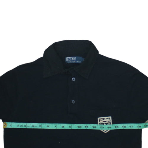 Ralph Lauren Men's Black Cotton Short Sleeve Polo Shirt Size S