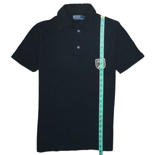 Ralph Lauren Men's Black Cotton Short Sleeve Polo Shirt Size S