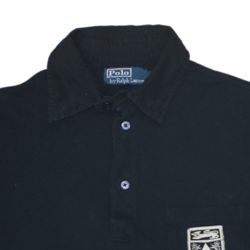 Ralph Lauren Men's Black Cotton Short Sleeve Polo Shirt Size S