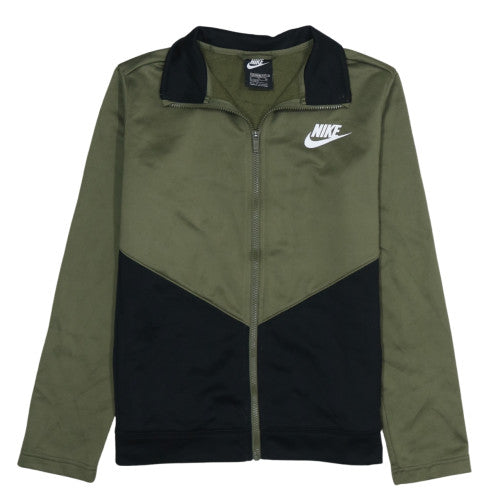 Nike Boys Khaki & Black Track Jacket XL 158-170cm Full Zip Activewear
