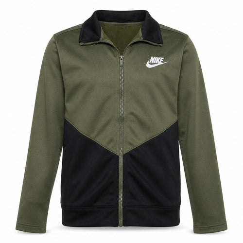 Nike Boys Khaki & Black Track Jacket XL 158-170cm Full Zip Activewear