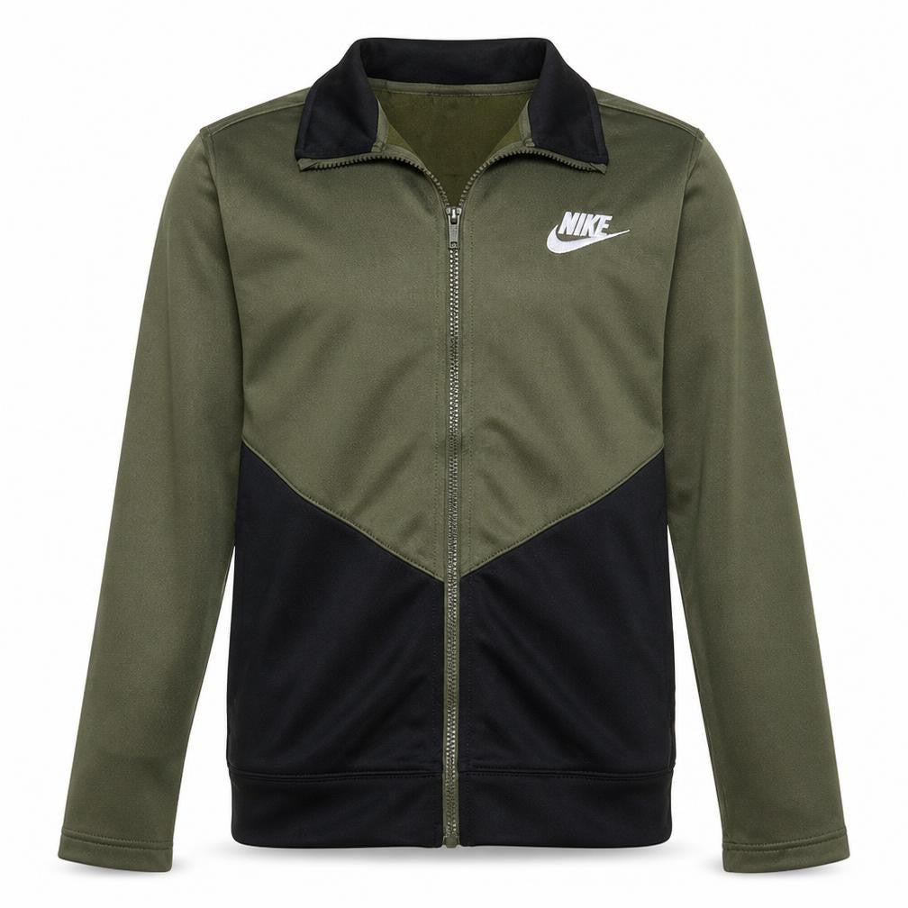 Nike Boys Khaki & Black Track Jacket XL 158-170cm Full Zip Activewear