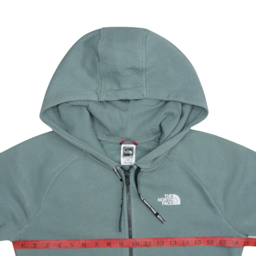 The North Face Women’s Green Full Zip Hoodie Size M - Hooded Sweatshirt