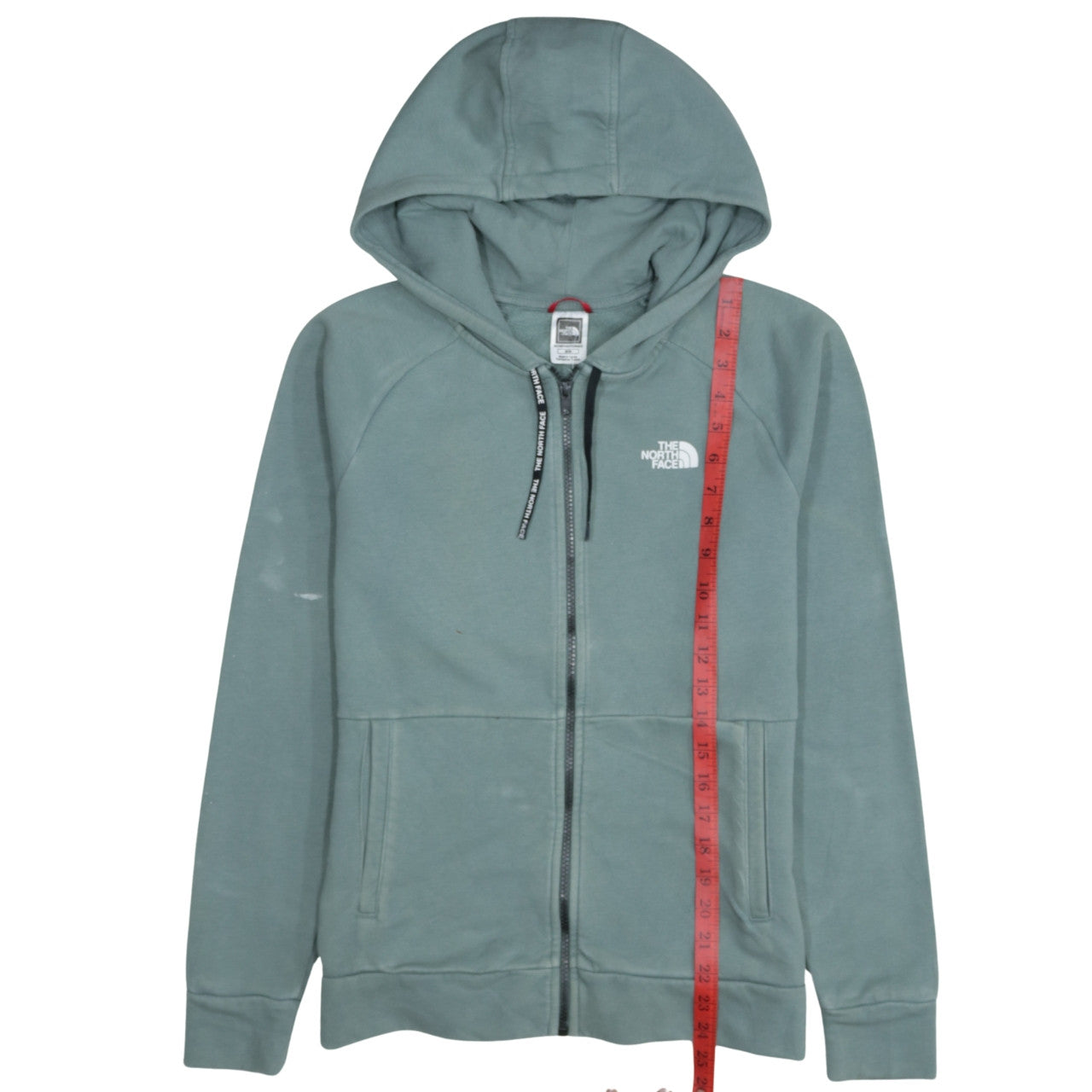 The North Face Women’s Green Full Zip Hoodie Size M - Hooded Sweatshirt