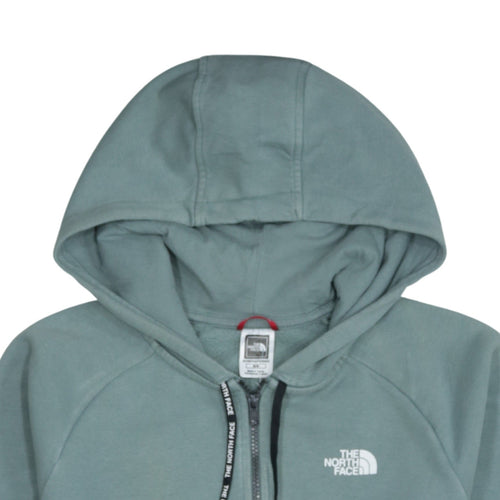 The North Face Women’s Green Full Zip Hoodie Size M - Hooded Sweatshirt