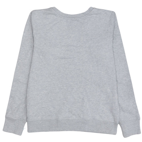 Calvin Klein Jeans Women Grey Logo Crew Neck Sweatshirt L