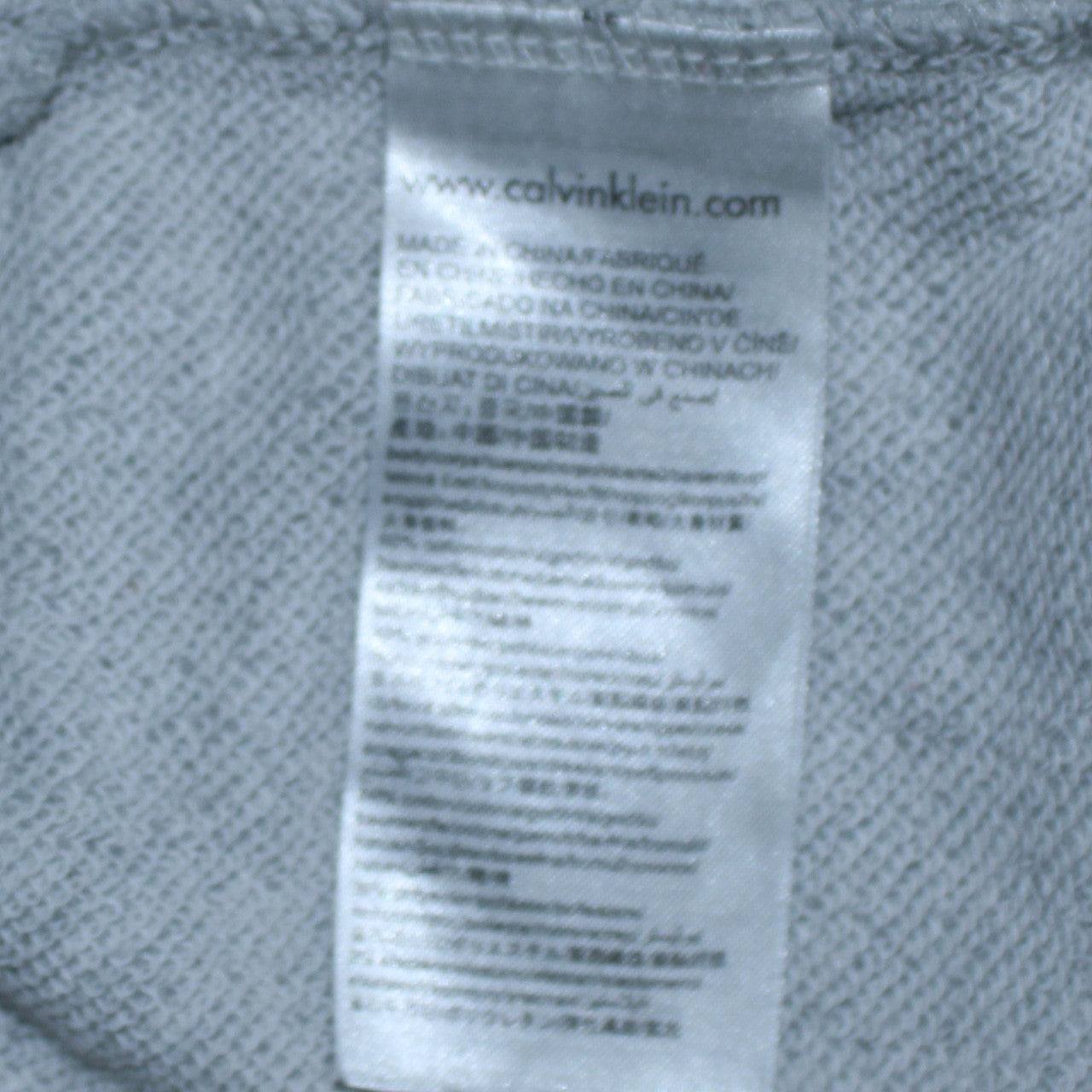 Calvin Klein Jeans Women Grey Logo Crew Neck Sweatshirt L