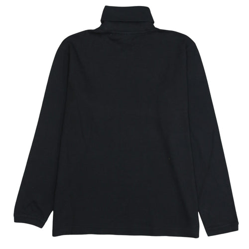 Puma Men's Black Roll Neck Long Sleeve Cotton T-Shirt Size M
