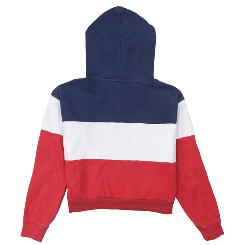 Levi's Women's Navy Red White Colourblock Hoodie XS Pullover Cotton