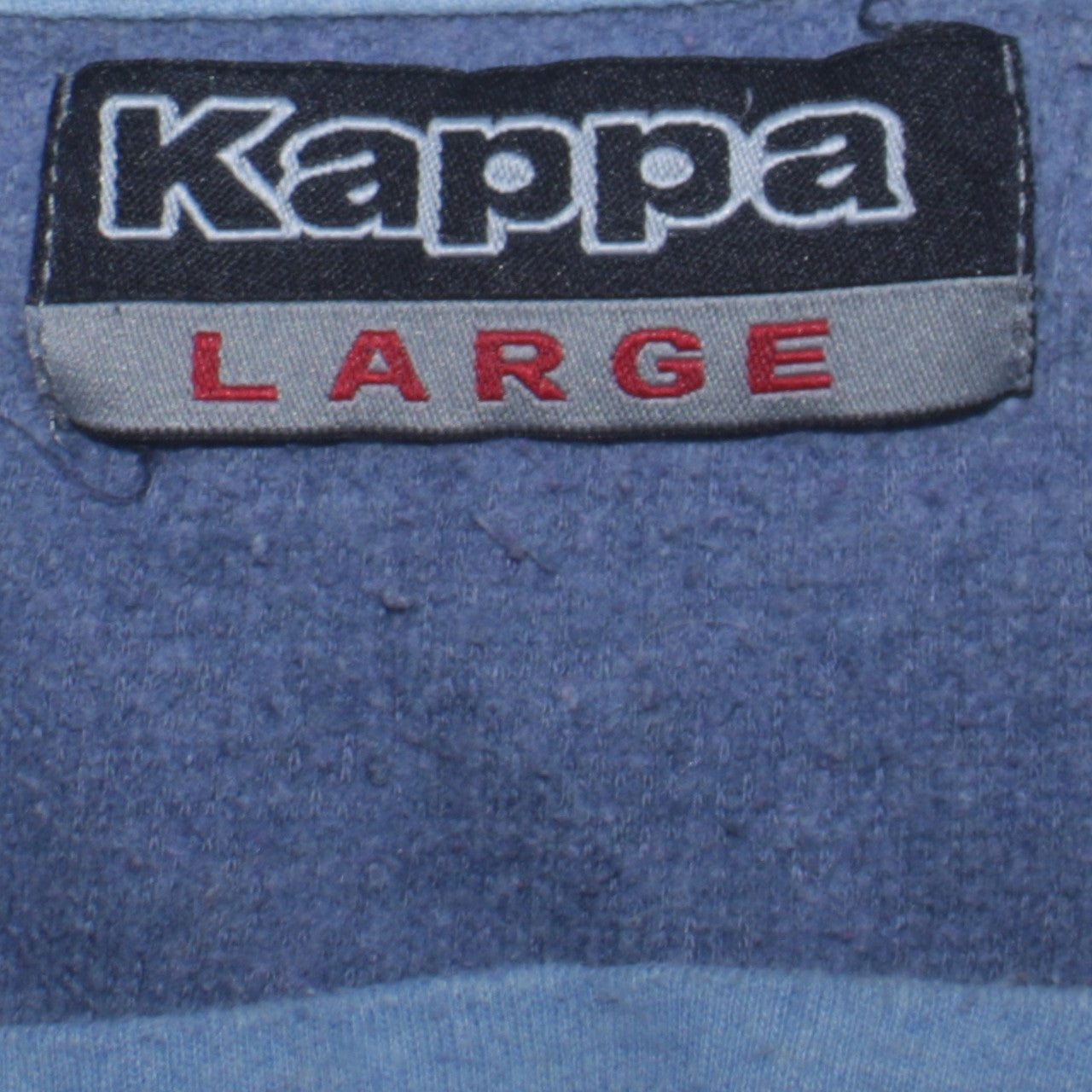 Kappa Mens Blue Henley Jumper Long Sleeve Size L Casual Sportswear