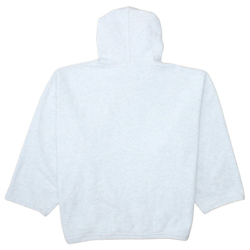 Fila Women Grey Pullover Hoodie Cotton Blend Logo Print M