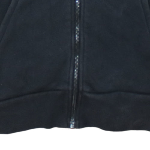 Adidas Men's Black Full Zip Hoodie Size M Sports Logo Fleece