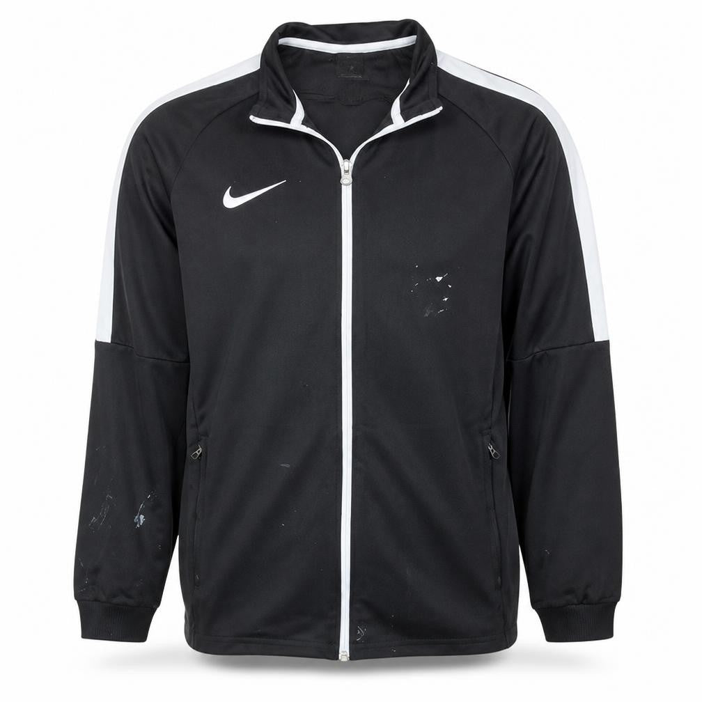 Front view of Nike Men's Black L Dri-FIT Full Zip Track Jacket