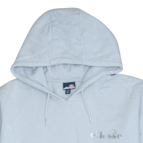 Ellesse Womens Blue Pullover Hoodie UK 20 Relaxed Fit Logo Sweatshirt