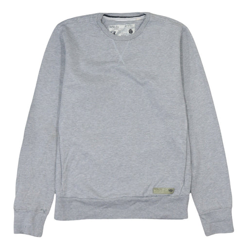 Diesel Men Grey Cotton Crew Neck Pullover Sweatshirt Medium
