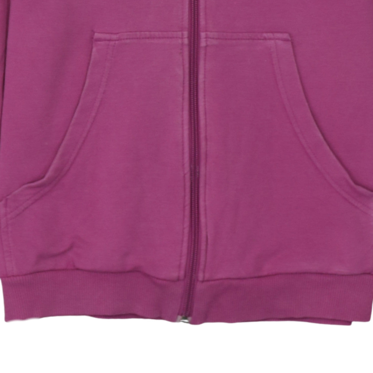 Adidas Womens Pink Full Zip Hoodie Size 14 Cotton Casual Sportswear